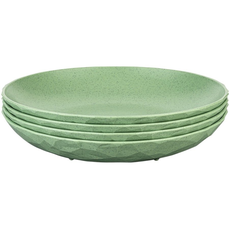 Koziol CLUB Teller 4er Set 22 cm, Nature Leaf Green