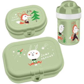 Koziol HOP ON AT HOME Lunchboxset 23,4x15,4 cm, Pistachio