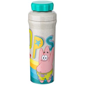 Koziol OLLI SpongeBob Patrick Wasserflasche 500 ml, Bio-Sand
