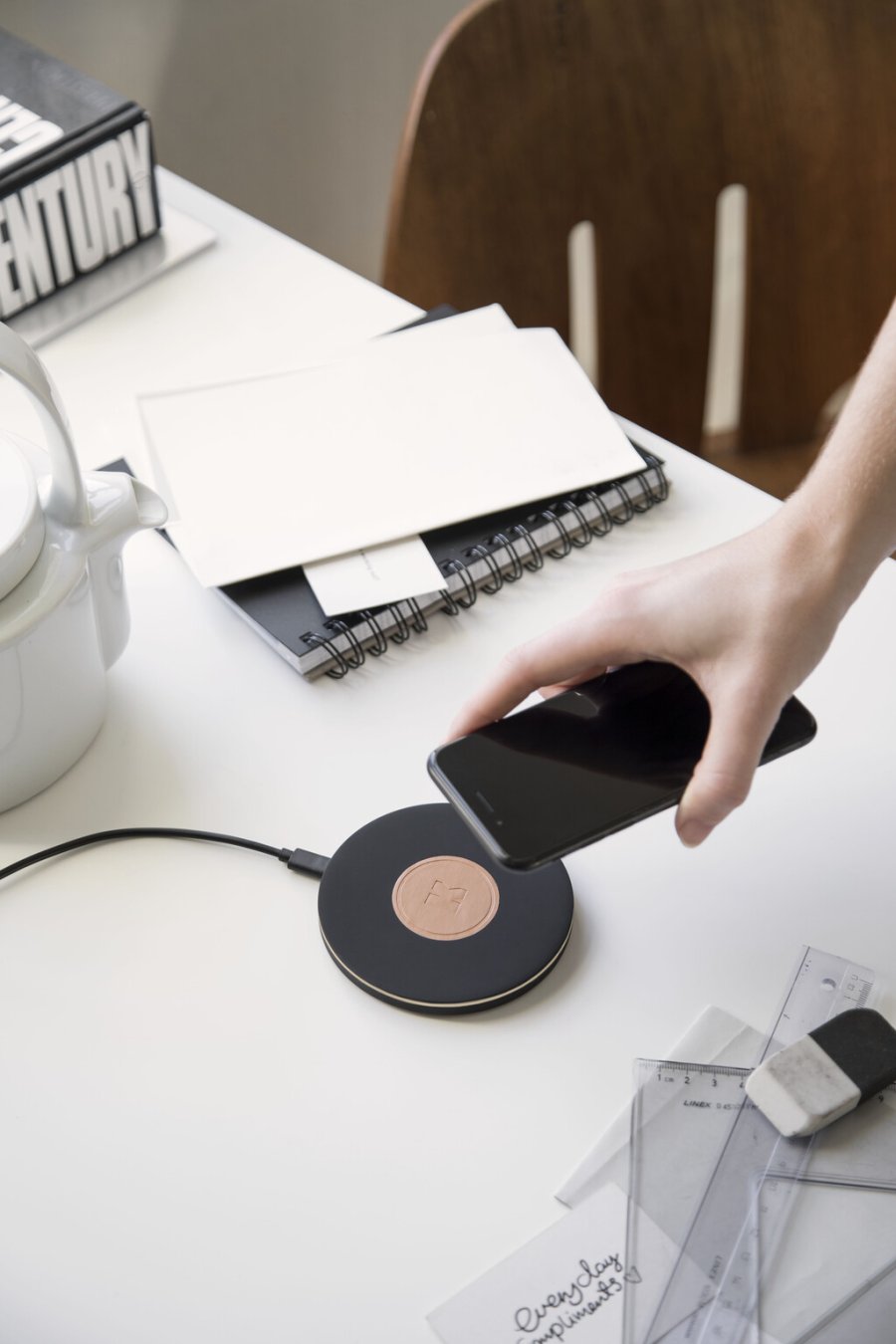 Kreafunk wiCHARGE 2 Opladestation �10 cm, Sort