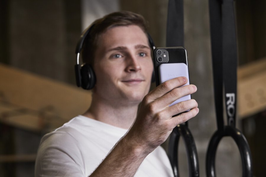 Kreafunk toCHARGE Qi Tr�dl�s Oplader 10,4x6,4 cm, Moon Grey