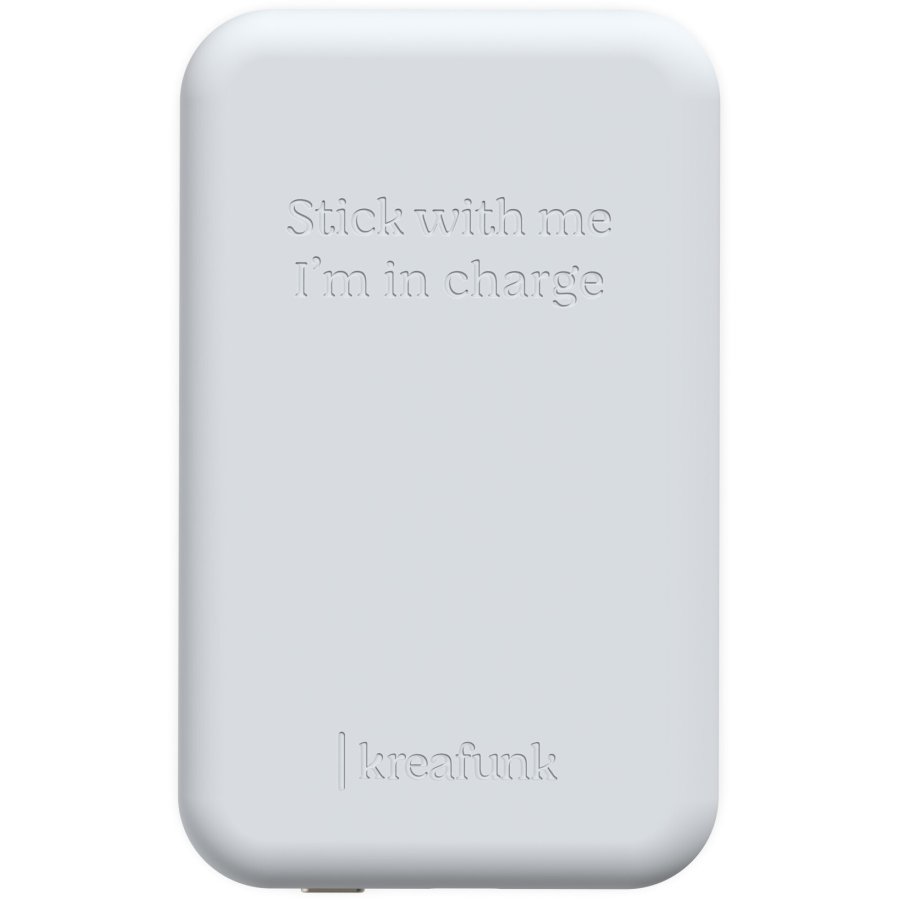 Kreafunk toCHARGE Qi Tr�dl�s Oplader 10,4x6,4 cm, Moon Grey