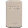 Kreafunk toCHARGE Qi Wireless Ladegert 10,4x6,4 cm, Elfenbein Sand