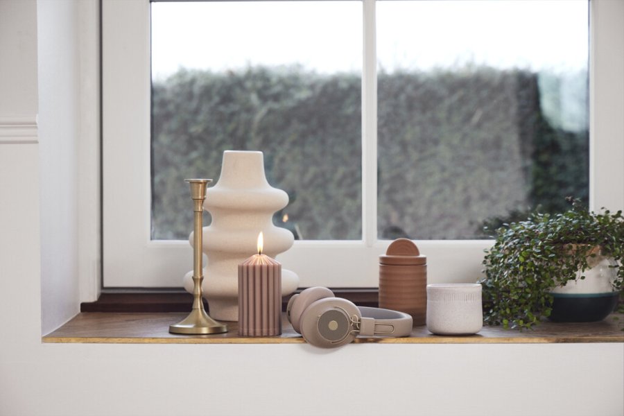 Kreafunk aBEAT Qi Hretelefoner, Ivory Sand
