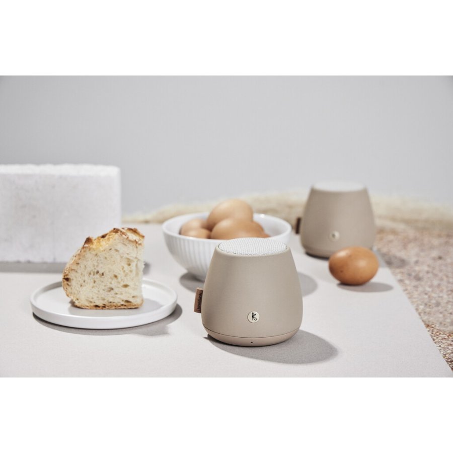 Kreafunk aJAZZ Stone Care Hjtaler 10x9 cm, Ivory Sand
