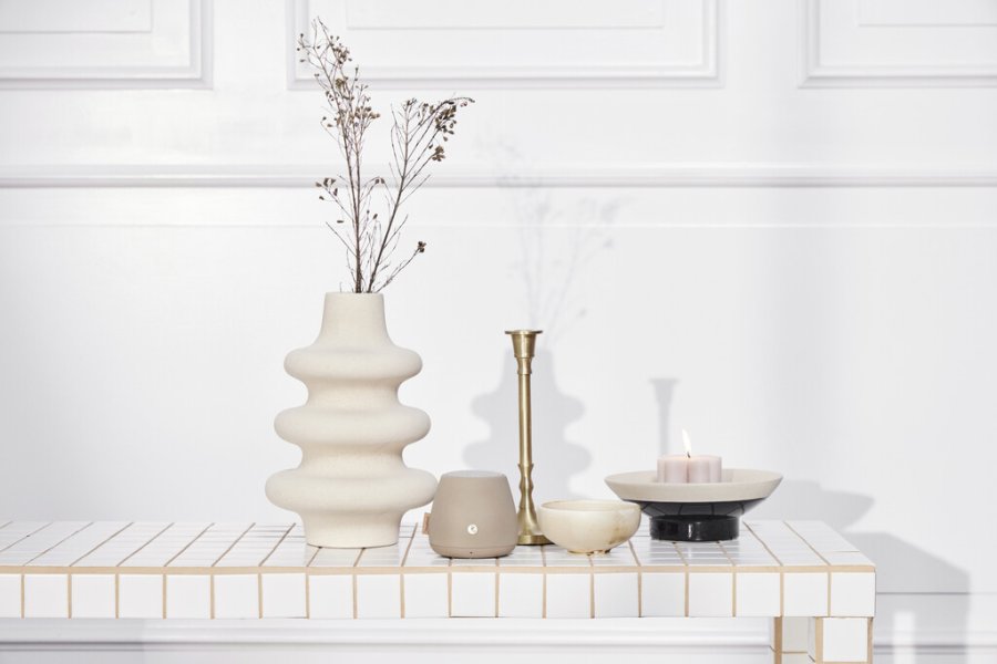 Kreafunk aJAZZ Stone Care Hjtaler 10x9 cm, Ivory Sand