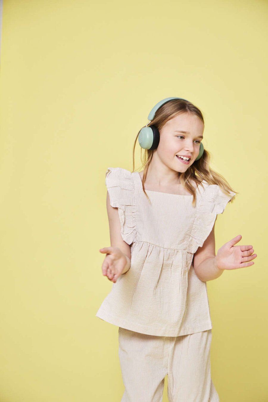 Kreafunk Buzz Kids Hretelefoner, Dusty Green