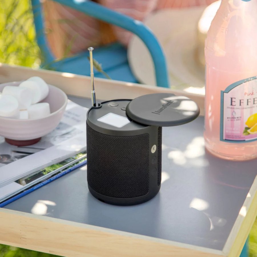 Kreafunk Dabbie DAB+ Radio mit Bluetooth H10,5 cm, Schwarz