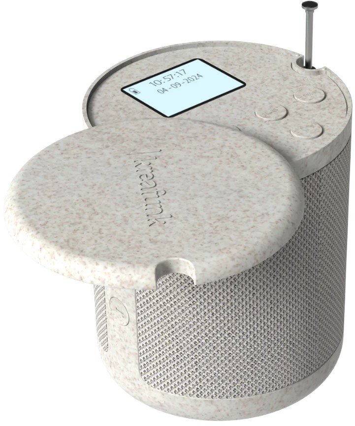 Kreafunk Dabbie DAB+ Radio mit Bluetooth H10,5 cm, Wheat