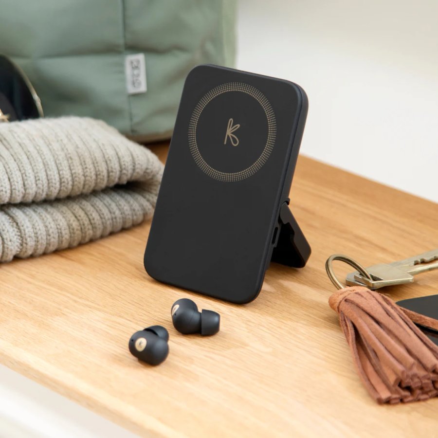 Kreafunk toCHARGE GO Powerbank mit Earbuds H11 cm, Schwarz
