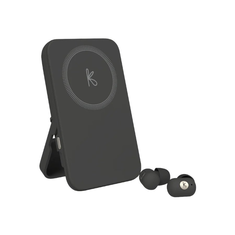Kreafunk toCHARGE GO Powerbank mit Earbuds H11 cm, Schwarz