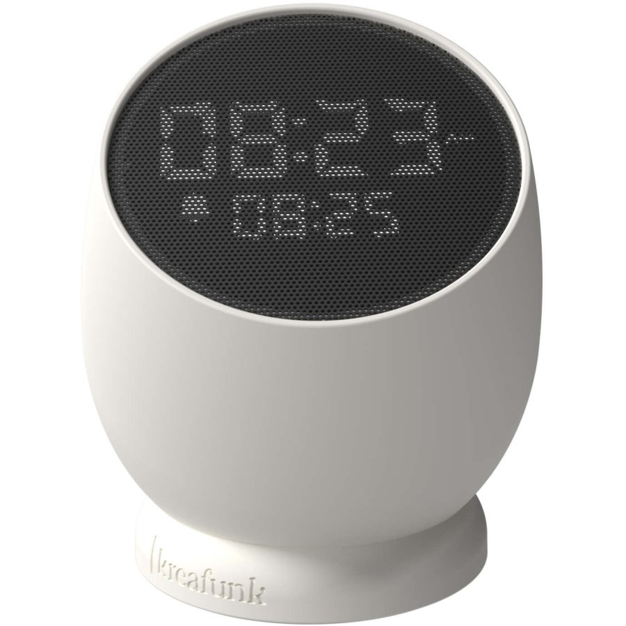 Kreafunk Bell Vækkeur Ø10,2 cm, Hvid