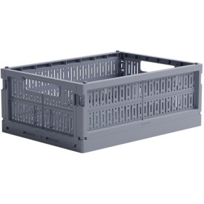 made crate Midi Foldekasse 24x34 cm, Blue Grey