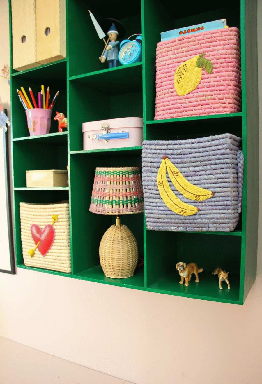 RICE Kurv H20 cm, Bananer