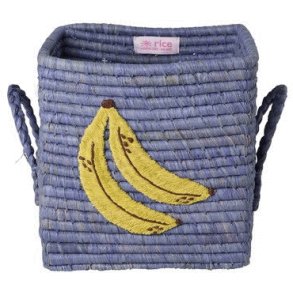 RICE Kurv H20 cm, Bananer