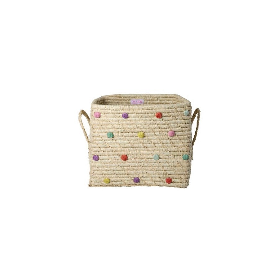 RICE Kurv H25 cm, Dots