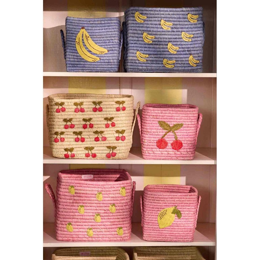 RICE Kurv H20 cm, Citron