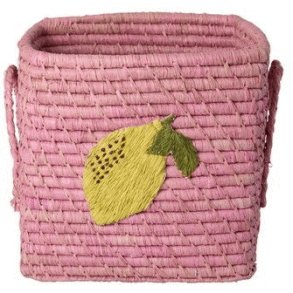 RICE Kurv H20 cm, Citron