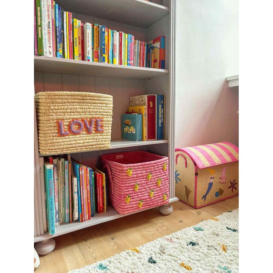 RICE Kurv H25 cm, Citron