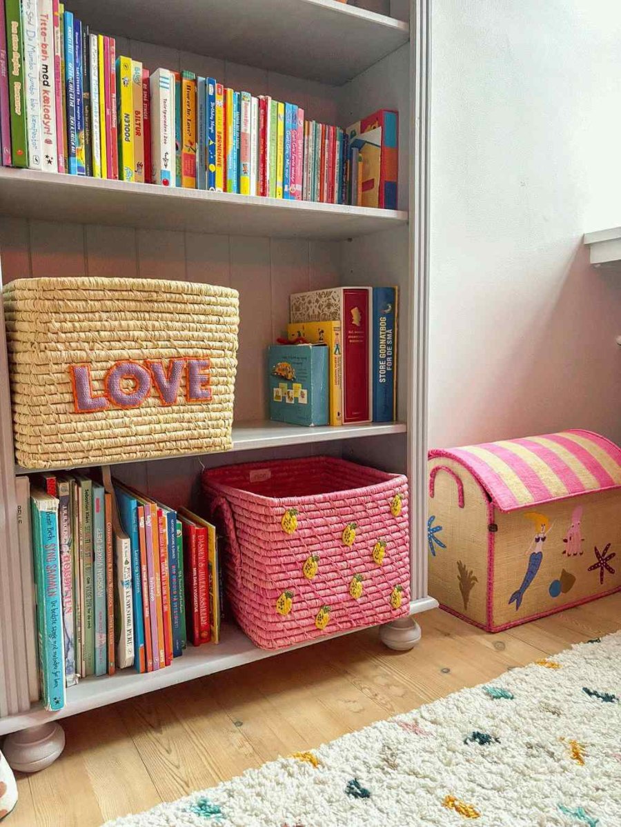 RICE Kurv H25 cm, Citron