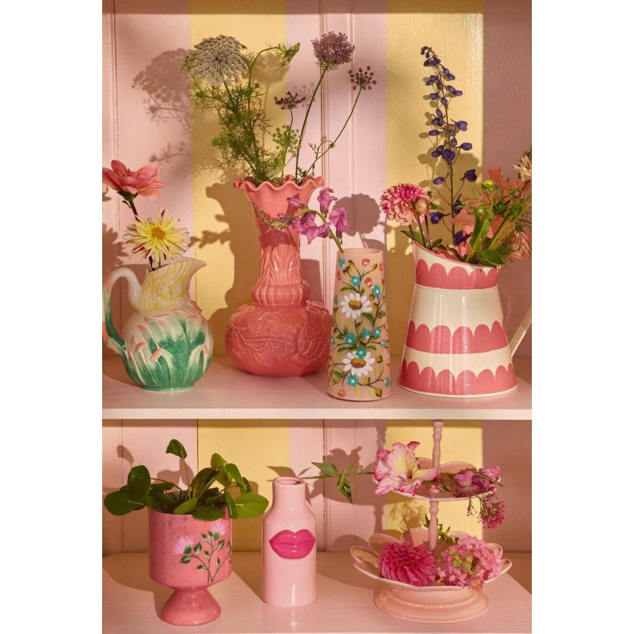 RICE Vase H20 cm, Creme