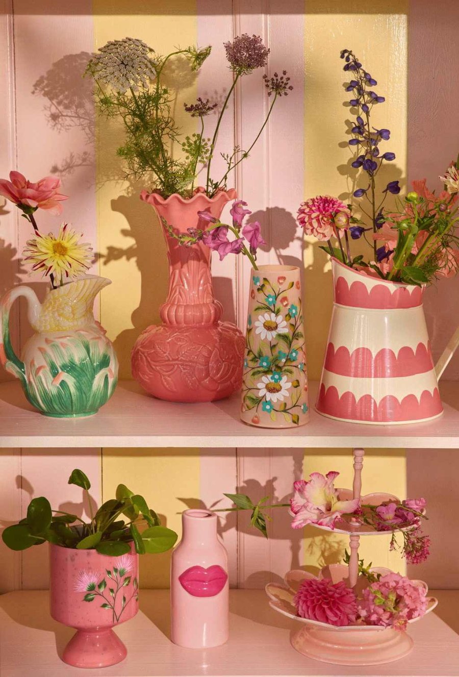 RICE Vase H20 cm, Creme