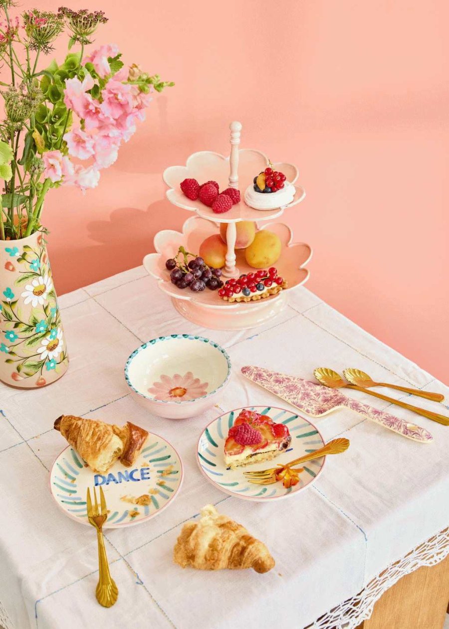 RICE Etagere H29 cm, Soft Pink