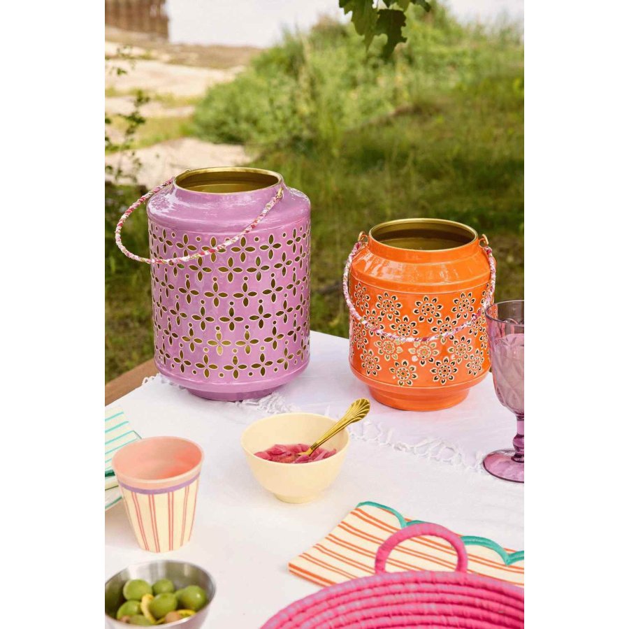 RICE Lanterne H27 cm, Lilla