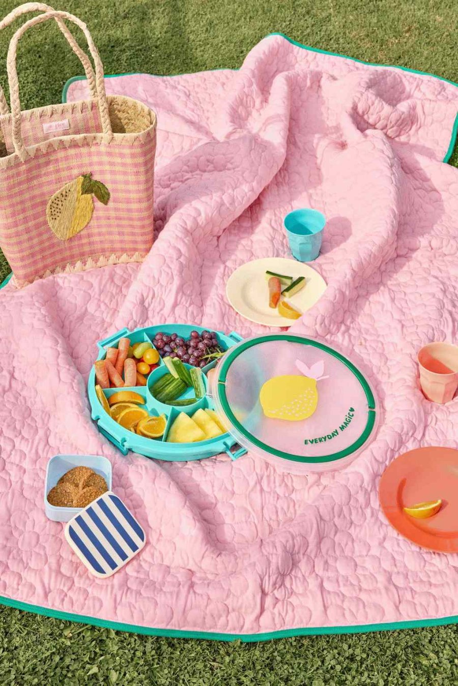 RICE Vatt�ppe 130x180 cm, Rosa