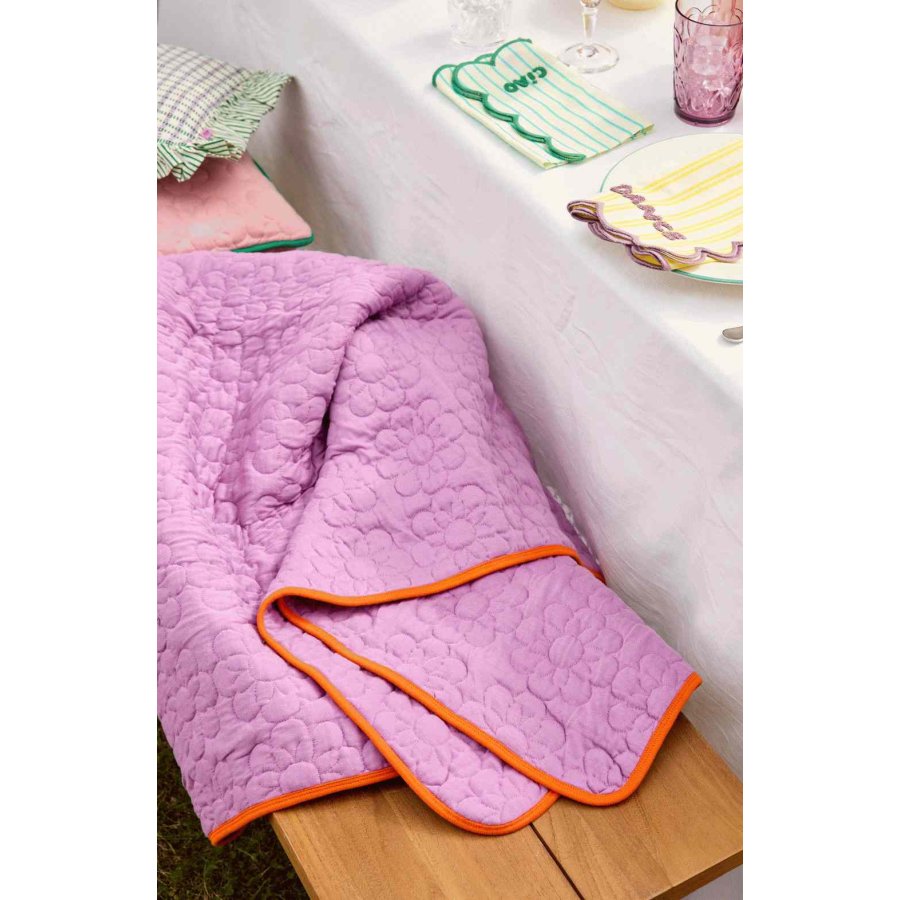 RICE Vatt�ppe 130x180 cm, Lilla