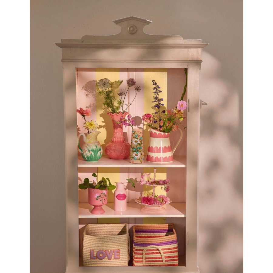 RICE Vase H18 cm, Pink