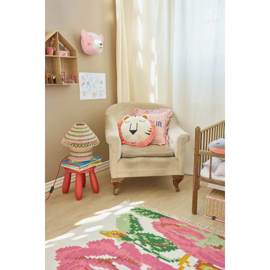 RICE KIDS Pude L�ve 40x40 cm, Pink