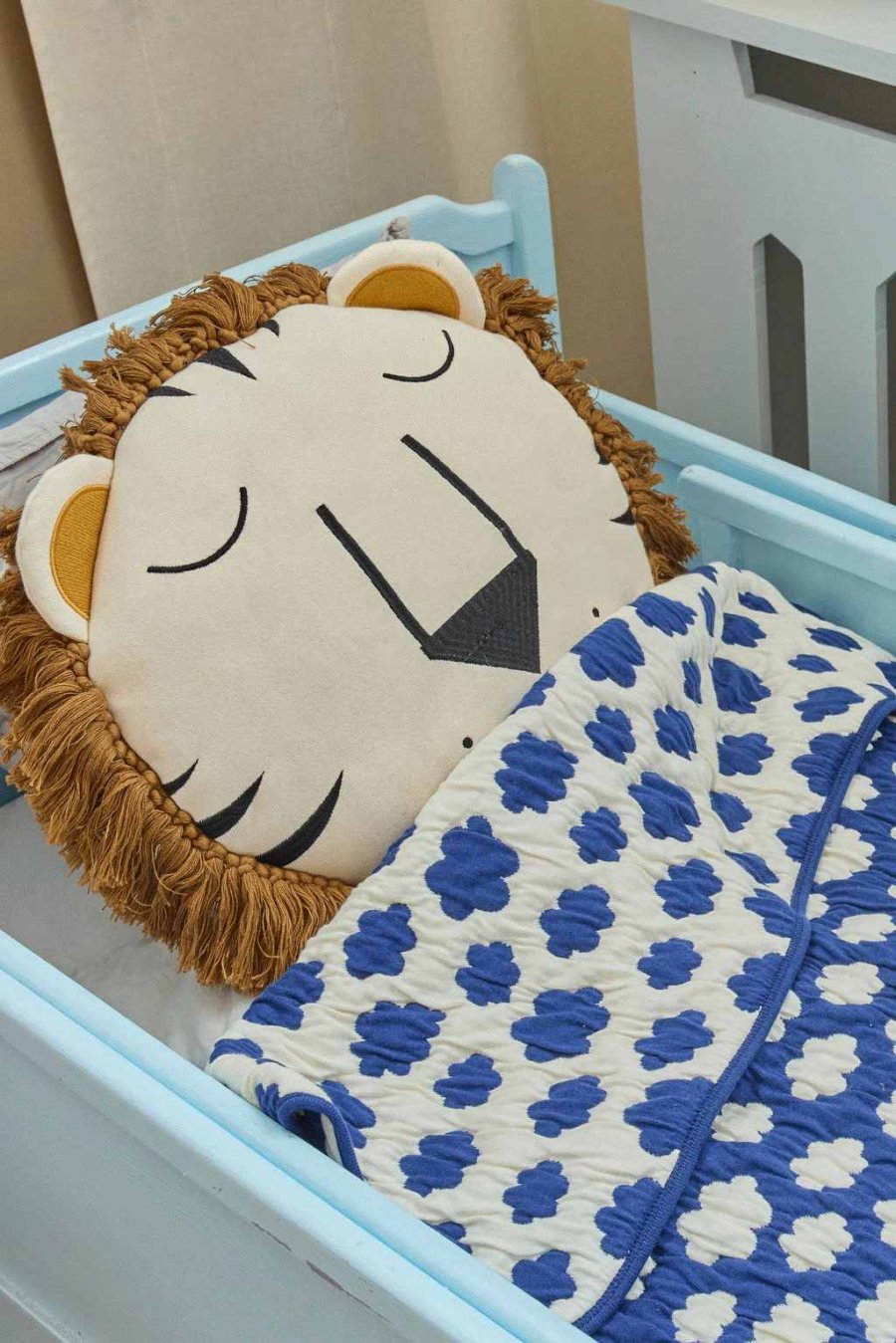 RICE KIDS Pude L�ve 40x40 cm, Brun