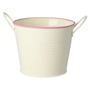 RICE Urtepotte H12 cm, Creme