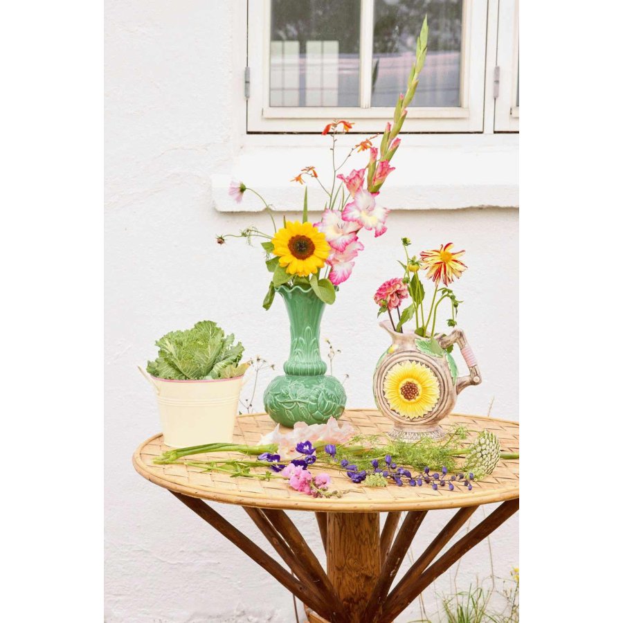 RICE Urtepotte H15 cm, Creme