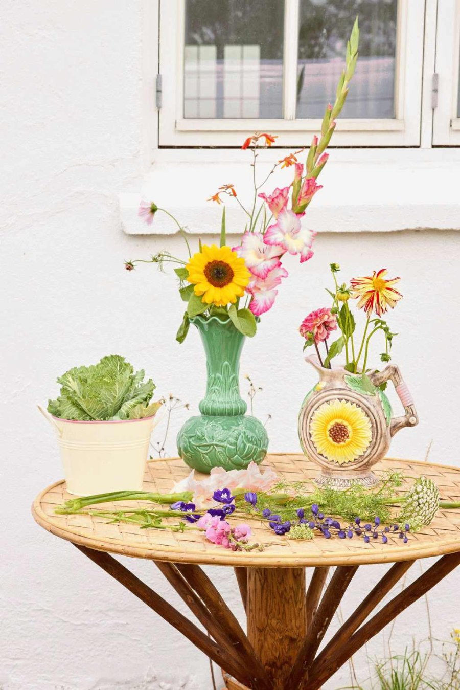 RICE Urtepotte H15 cm, Creme