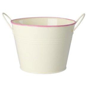RICE Urtepotte H15 cm, Creme