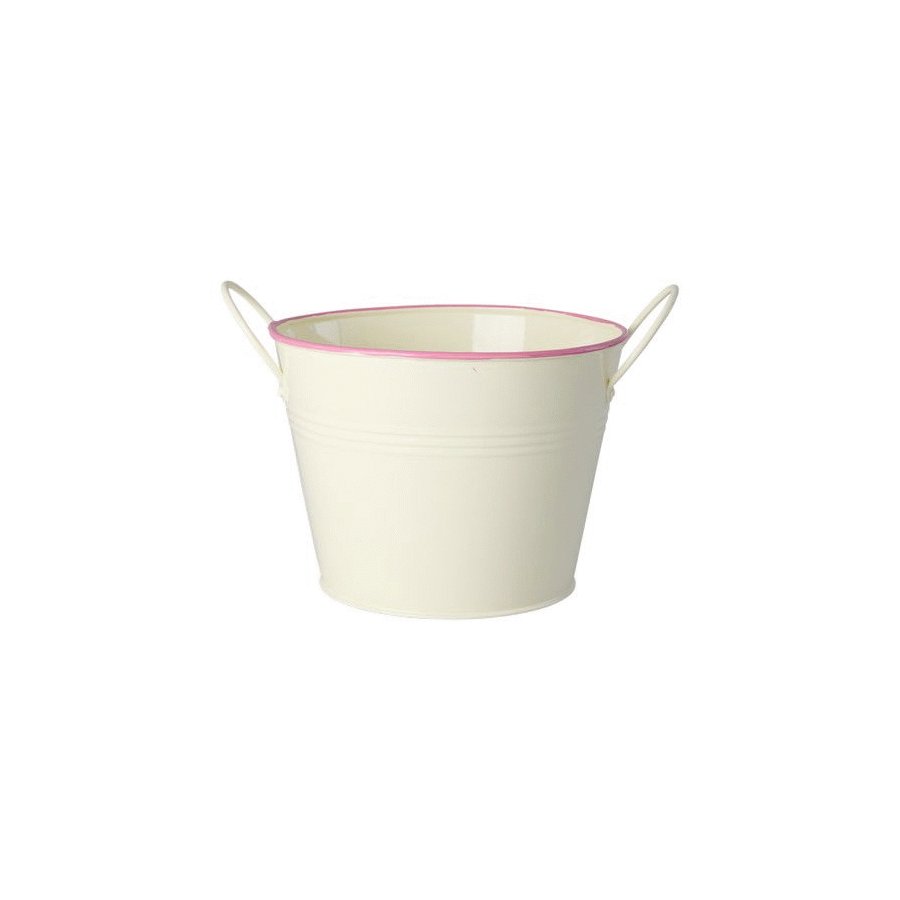 RICE Urtepotte H15 cm, Creme