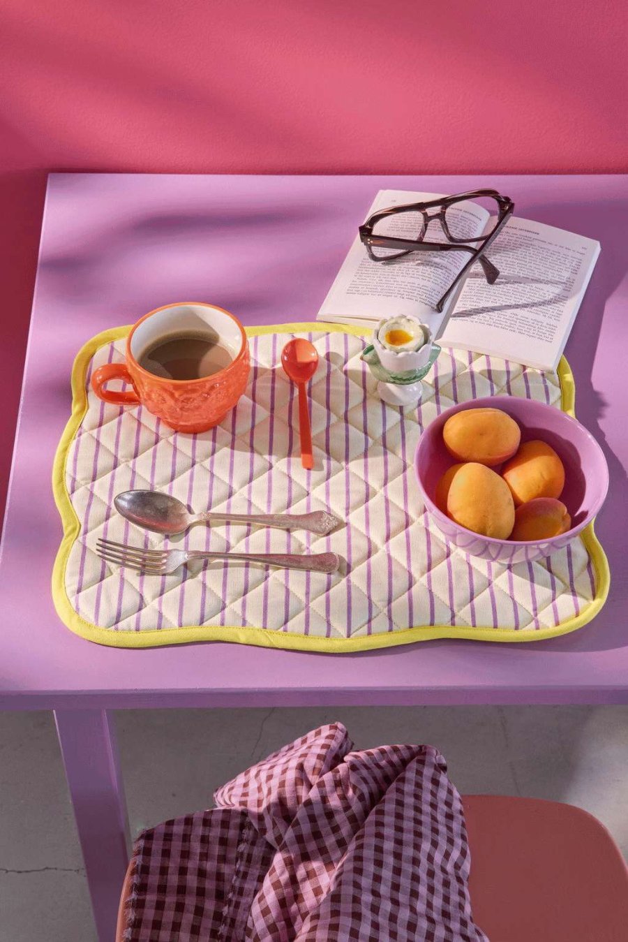 RICE D�kkeserviet 35x45 cm, Gul