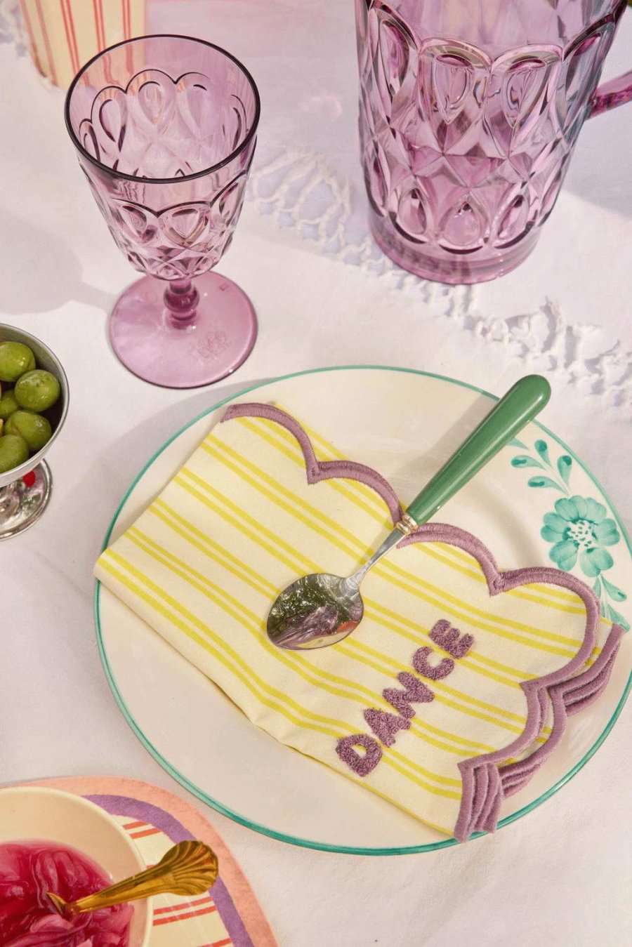 RICE Stofserviet 45x45 cm, Gul