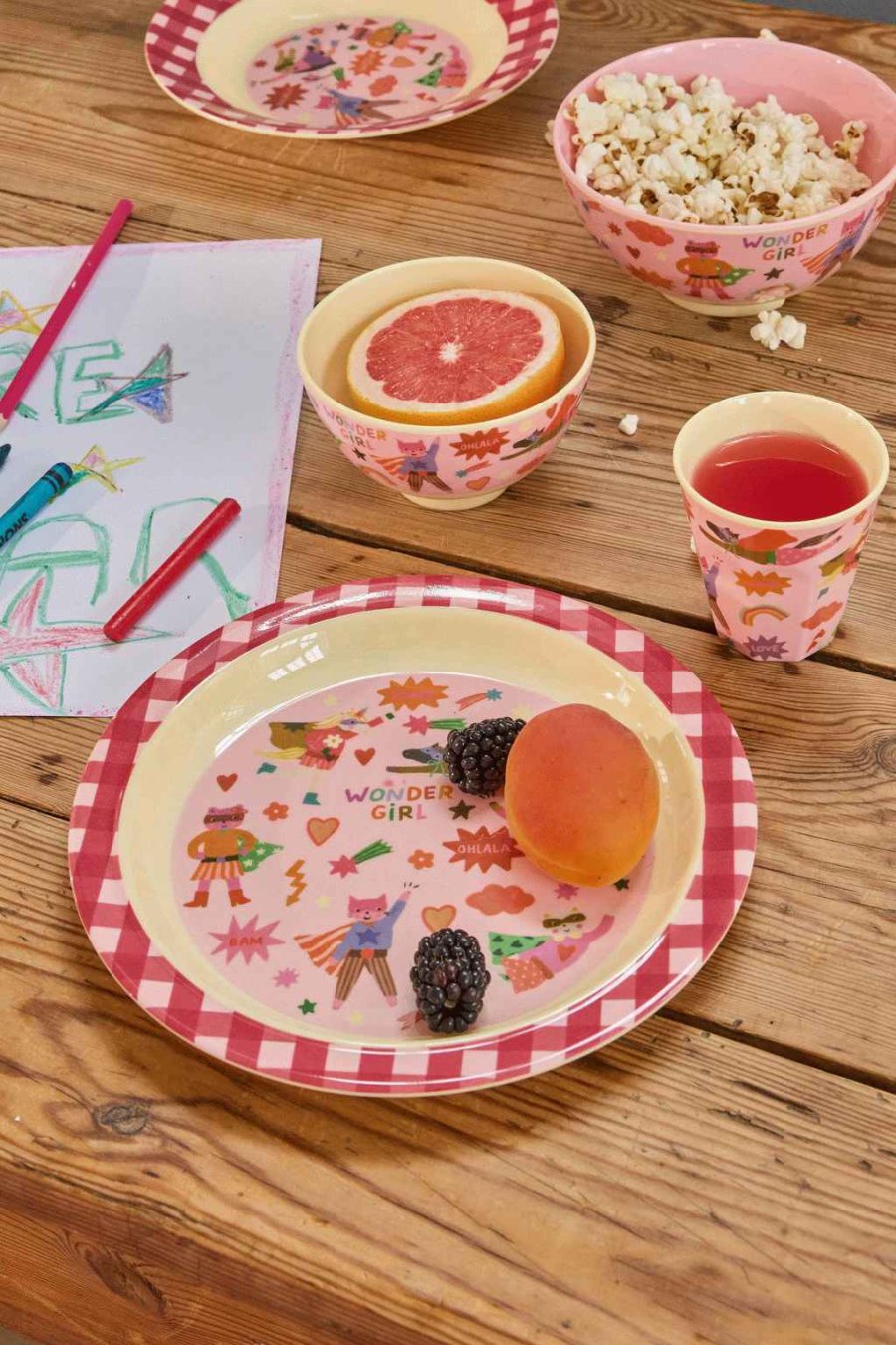 RICE KIDS Hero Sk�l �15 cm, Pink