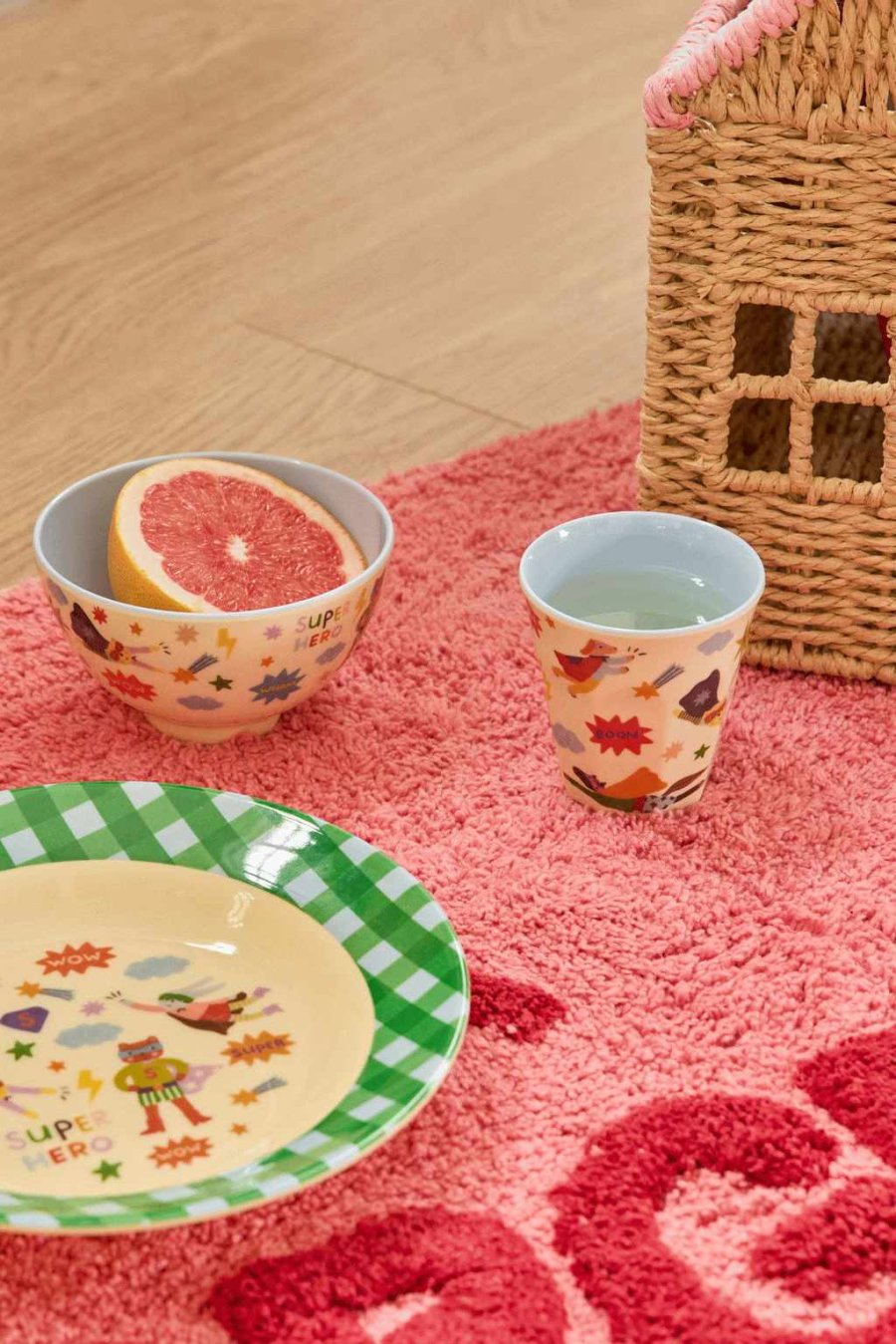 RICE KIDS Hero Sk�l �11 cm, Soft Blue