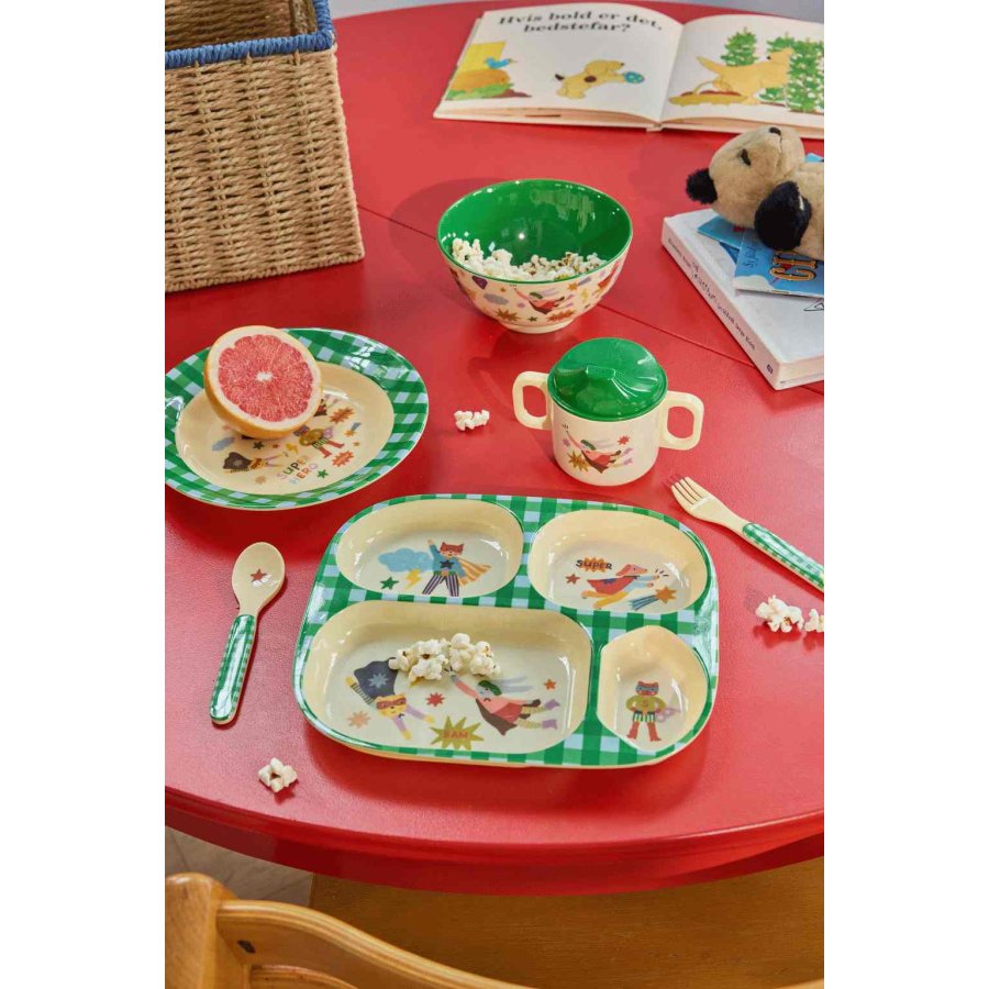 RICE KIDS Hero B�rnetallerken 24,5, Gr�n