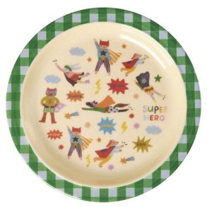 RICE KIDS Hero Tallerken 22 cm, Gr�n