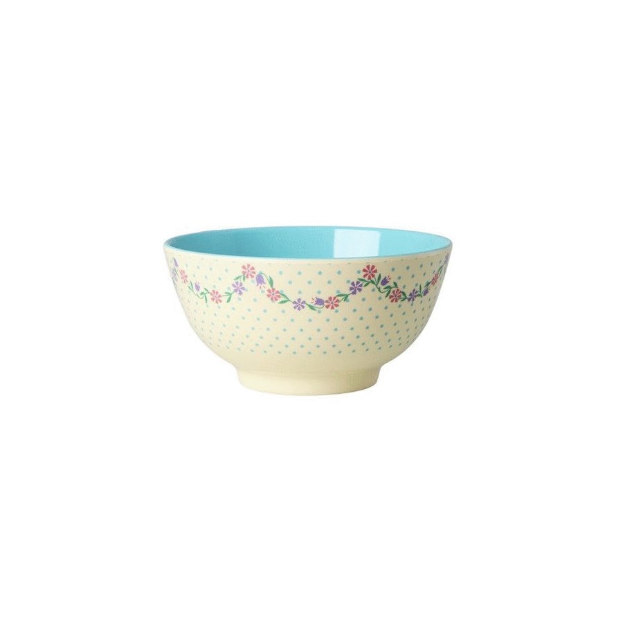RICE Sk�l �15 cm, Dots and Flowers