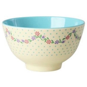 RICE Sk�l �11 cm, Dots and Flowers