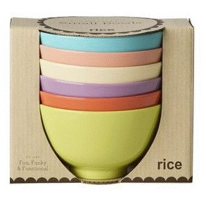 RICE Glory Days Colors Sk�l 6 stk. 15 cm, Multi