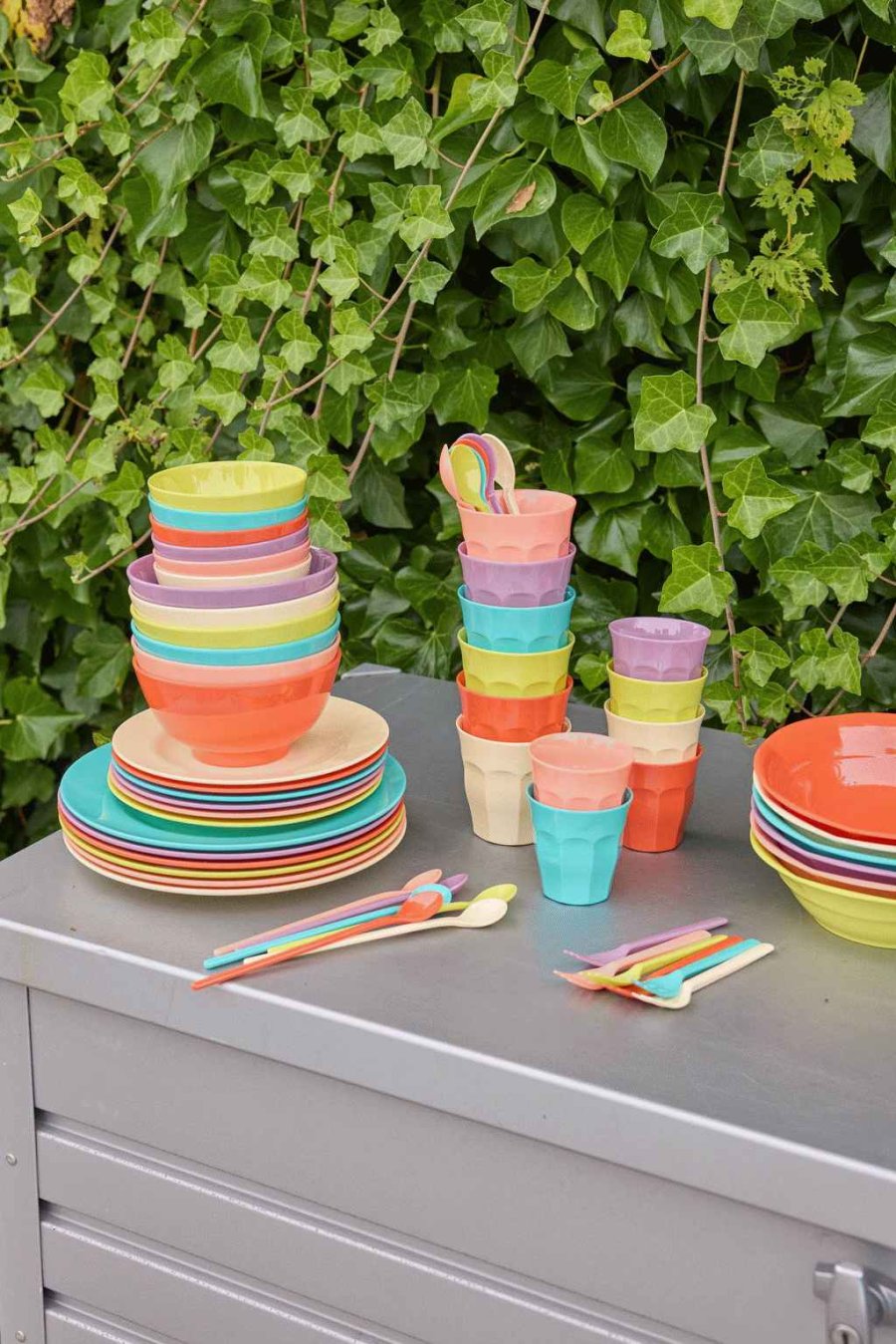 RICE Glory Days Colors Tallerken 6 stk. 20 cm, Multi