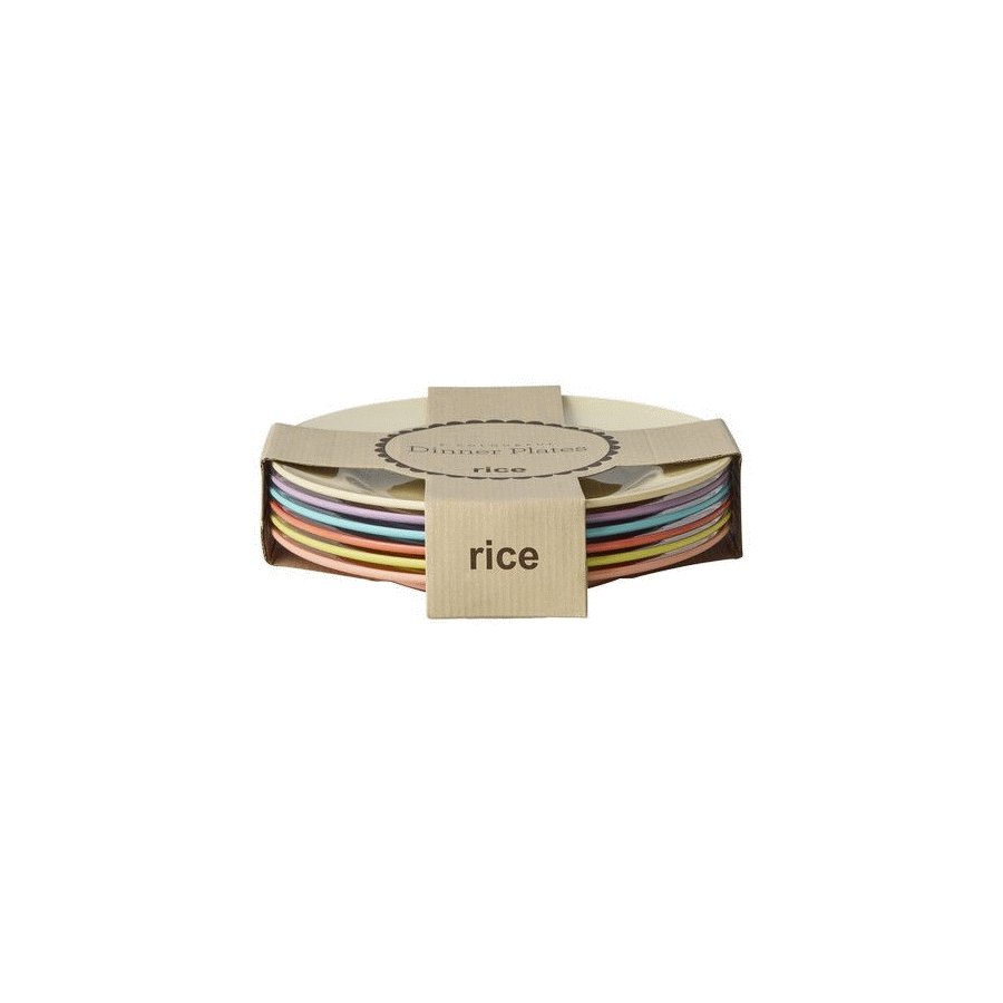 RICE Glory Days Colors Tallerken 25 cm, Multi