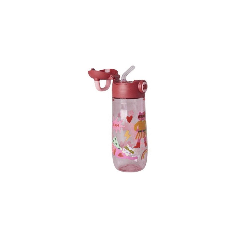 RICE KIDS Hero Drikkedunk 550 ml, Pink